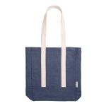 Sac en denim avec poche intérieure et longues anses en coton 300 g/m² couleur bleu première vue