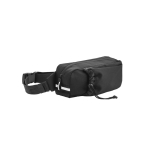 Sac de taille en RPET à détails réfléchissants et poche pour bouteille couleur noir