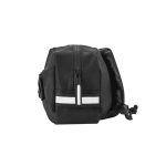 Sac de taille en RPET à détails réfléchissants et poche pour bouteille couleur noir quatrième vue