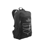 Sac à dos pour PC 15,6'' en RPET avec éléments réfléchissants couleur noir image avec logo