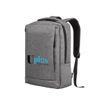 Sac à dos pour PC 15,6'' en polyester 300D avec sangle pour valise couleur gris image avec logo 4