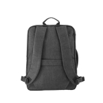 Sac à dos pour PC 15,6” en polyester 600D avec 2 modes de transport couleur gris foncé deuxième vue