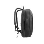 Sac à dos pour PC 15,6” en polyester 600D avec 2 modes de transport couleur gris foncé troisième vue