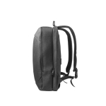 Sac à dos pour PC 15,6” en polyester 600D avec 2 modes de transport couleur gris foncé quatrième vue