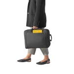 Sac à dos pour PC 15,6” en polyester 600D avec 2 modes de transport couleur gris foncé Neuvième vue