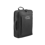 Sac à dos pour PC 15,6” en polyester 600D avec 2 modes de transport couleur gris foncé image avec logo
