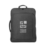 Sac à dos pour PC 15,6” en polyester 600D avec 2 modes de transport avec zone d'impression
