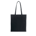 Sac coton publicitaire recyclé et rPET coloré 180 g/m2 Reciclo Cairo couleur noir