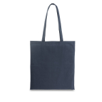 Sac coton publicitaire recyclé et rPET coloré 180 g/m2 Reciclo Cairo couleur bleu marine