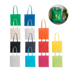Sac en coton publicitaire recyclé rPET coloré 180 g/m2 diverses couleurs