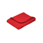 Couverture polaire RPET personnalisée, design simple 180 g/m² couleur rouge