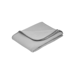 Couverture polaire RPET personnalisée, design simple 180 g/m² Baqueira couleur gris