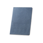 Carnet semi-rigide écologique A5 avec des pages rayées SemirigidCoffee couleur bleu