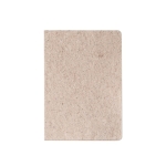 Carnet avec couverture semi-rigide en thé A5 pages rayées SemirigidTea couleur naturel première vue