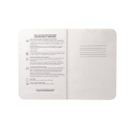 Carnet avec couverture semi-rigide en thé A5 pages rayées SemirigidTea couleur naturel troisième vue