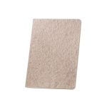 Carnet avec couverture semi-rigide en thé A5 pages rayées SemirigidTea couleur naturel
