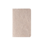 Petit carnet à couverture souple écologique A6 pages lisses Soft Tea couleur naturel première vue