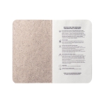 Petit carnet à couverture souple écologique A6 pages lisses Soft Tea couleur naturel troisième vue