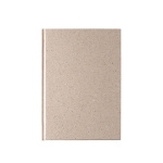 Carnet à couverture rigide feuilles de thé A5 pages rayées Rigid Tea couleur naturel première vue