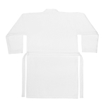 Grand peignoir en coton avec ceinture et deux poches 350 g/m² couleur blanc deuxième vue