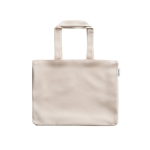Sac pratique avec coton recyclé à anses longues 280 g/m² couleur naturel première vue