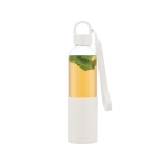 Gourde en tritan avec étui en silicone de couleur 500 ml Melior couleur blanc première vue