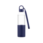 Gourde en tritan avec étui en silicone de couleur 500 ml Melior couleur bleu marine