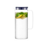 Grande carafe en plastique avec couvercle coloré 1,2L Melhor couleur bleu marine