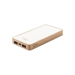 Powerbank personnalisé avec étui écologique 8.000 mAh Organic Hemp couleur naturel deuxième vue