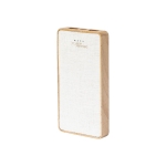 Powerbank personnalisé avec étui écologique 8.000 mAh Organic Hemp couleur naturel  troisième vue