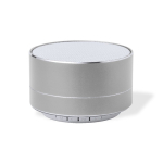 Enceinte Bluetooth 5.0 multifonctions aluminium recyclable Recyclo Alu couleur argenté première vue