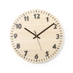 Horloge murale en bois pour cadeau publicitaire Woody couleur bois première vue