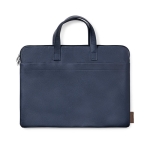 Porte-documents de qualité en cuir recyclé Recycled Leather couleur bleu marine première vue