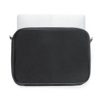 Housse d'ordinateur en softshell avec intérieur rembourré 13'' couleur noir première vue