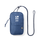 Pochette de téléphone avec bandoulière et zip personnalisable vue principale