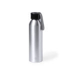 Gourde en aluminium recyclé avec bande 650 ml HyperFuel Recycled couleur argenté première vue