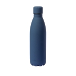 Grande gourde en acier, finition caoutchouc 790 ml Lifestyle SoftTouch couleur bleu marine première vue