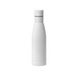 Bouteille en métal avec bande de liège avec logo 750 ml Lifestyle Cork couleur blanc première vue