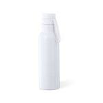 Gourde thermos en acier métallisée 530 ml Thermique Design couleur blanc première vue