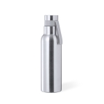 Gourde thermos en acier métallisée 530 ml Thermique Design couleur argenté première vue