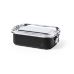 Lunch box en inox recyclé de 750 ml à personnaliser Inox Recycled couleur noir première vue