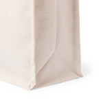 Sac en coton robuste avec fermeture à bouton 310 g/m2 Button couleur naturel sixième vue