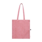Sac avec logo plaible en coton recyclé 120 g/m2 EcoCotton couleur rouge première vue