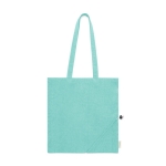 Sac avec logo plaible en coton recyclé 120 g/m2 EcoCotton couleur vert première vue