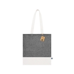 Sac en coton équitable couleur naturelle 140 g/m2 Duo FairTrade couleur gris foncé première vue