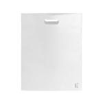 Sac non tissé en RPET avec résistance de 3 kg 70 g/m2 MiniMart RPET couleur blanc première vue