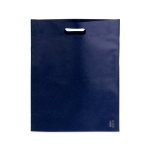 Sac non tissé en RPET avec résistance de 3 kg 70 g/m2 MiniMart RPET couleur bleu marine première vue