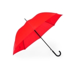 Parapluie automatique XL 8 panneaux avec poignée incurvée Ø130 Poppins couleur rouge deuxième vue