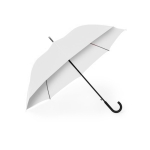 Parapluie automatique XL 8 panneaux avec poignée incurvée Ø130 Poppins couleur blanc deuxième vue