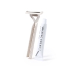 Kit de rasage écologique avec rasoir à double lame et gel Shaving Kit couleur naturel deuxième vue